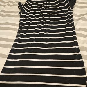 Heart Hips Monochrome Striped Top